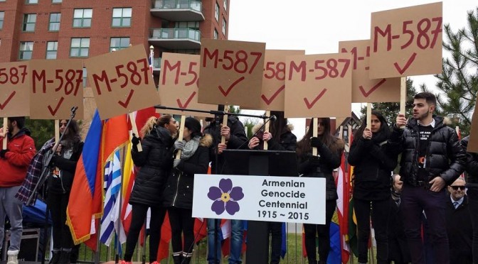 Canada: April Declared Genocide Remembrance, Condemnation and Prevention Month; April 24th Armenian Genocide Remembrance Day