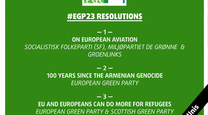 European Greens Party expresses its solidarity with the ‪Armenian‬ people, adopts resolution on ‪‎Genocide‬